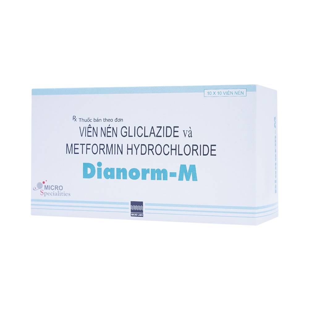 Thuốc Dianorm-M Micro điều trị đái tháo đường (10 vỉ x 10 viên)