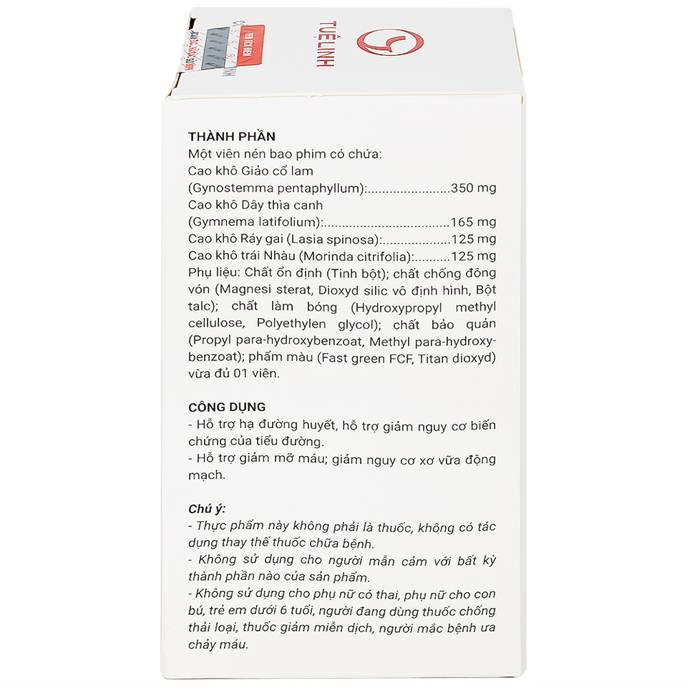 Viên hỗ trợ hạ đường huyết Diatema Tuệ Linh (60 viên)