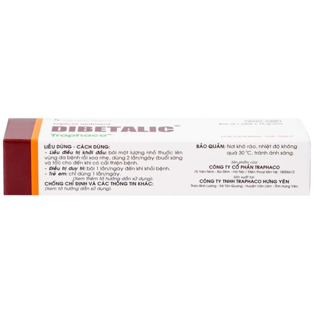 Thuốc Dibetalic Traphaco điều trị các bệnh ngoài da (15g)