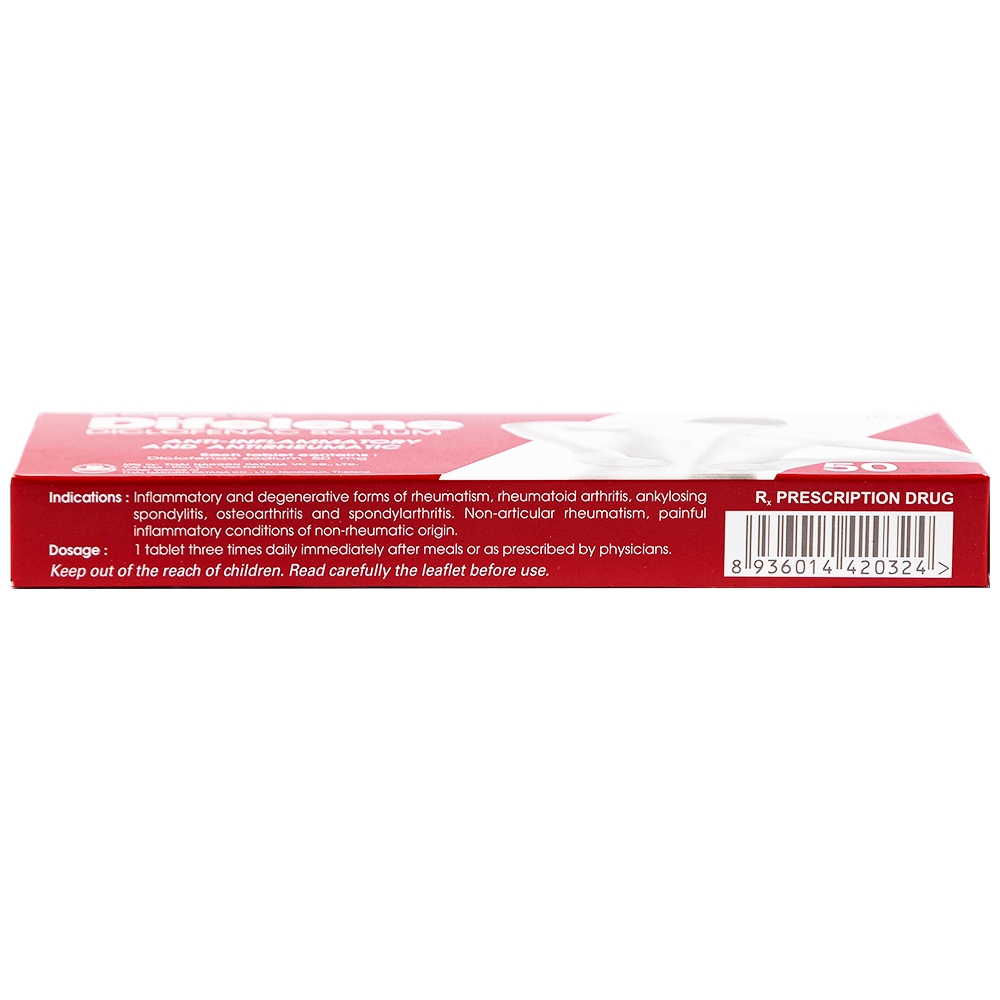 Thuốc Difelene Thai Nakorn Patana điều trị viêm và các dạng thoái hoá khớp, thấp khớp (10 viên)