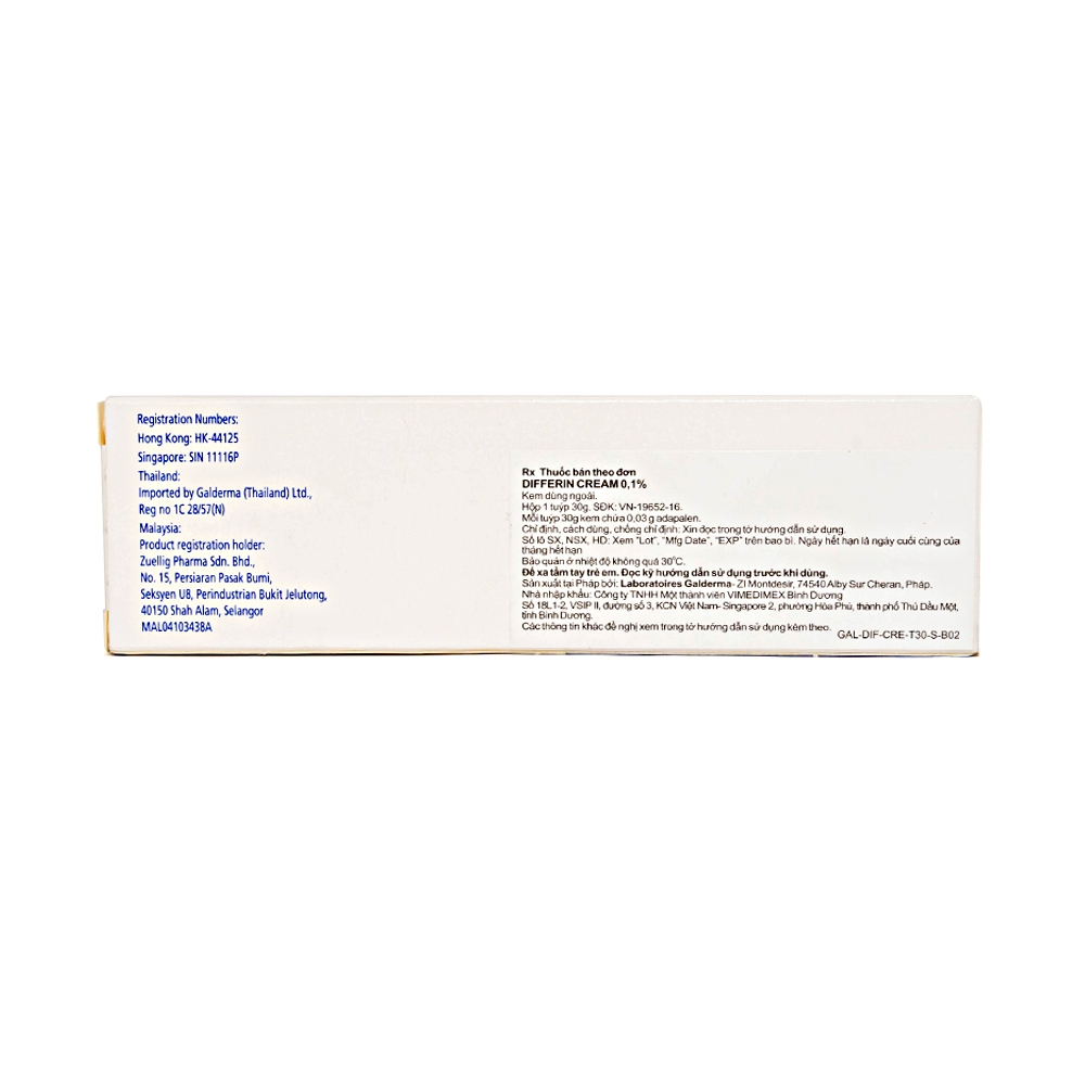 Kem Differin Galderma điều trị mụn trứng cá (30g)