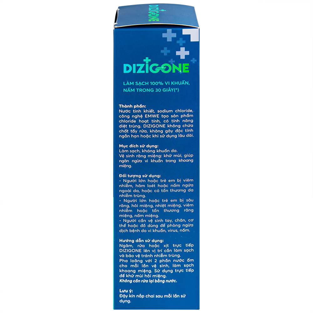 Dung dịch kháng khuẩn Dizigone Terrapharm tiêu diệt vi khuẩn, vi nấm (300ml)
