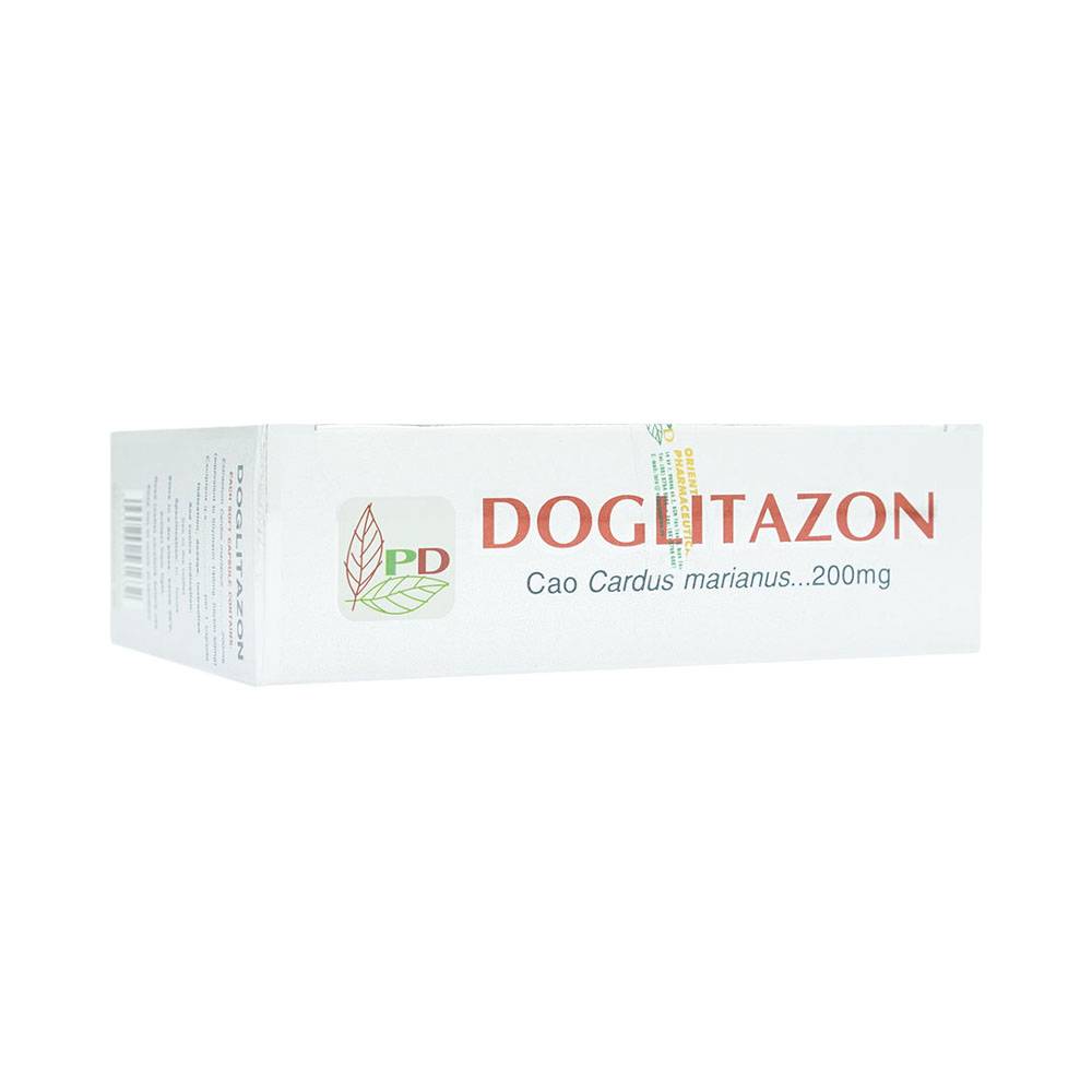 Thuốc Doglitazon 200mg Phương Đông điều trị rối loạn tiêu hóa, giải độc gan (12 vỉ x 5 viên)