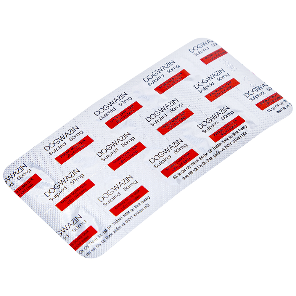Thuốc Dogwazin Thành Nam điều trị các triệu chứng lo âu, rối loạn hành vi nặng (3 vỉ x 10 viên)