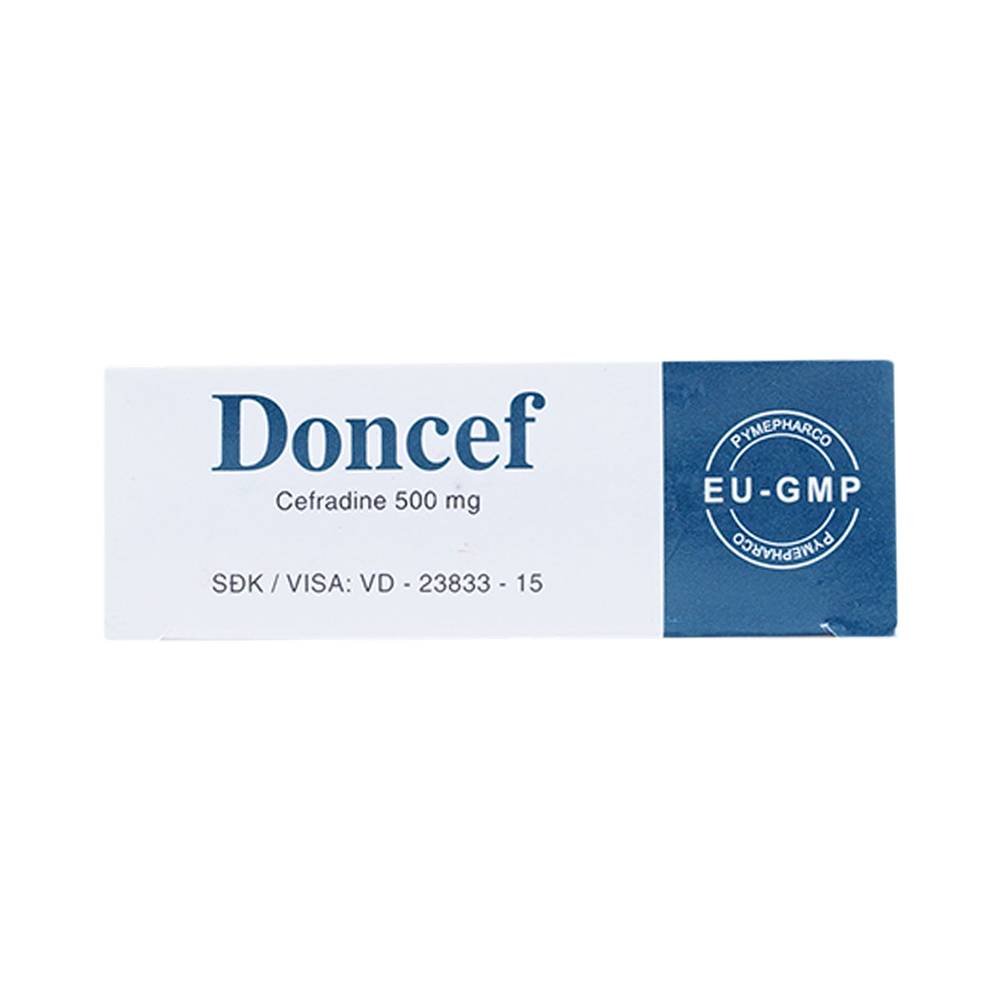 Thuốc Doncef Pymepharco điều trị nhiễm khuẩn (3 vỉ x 10 viên)