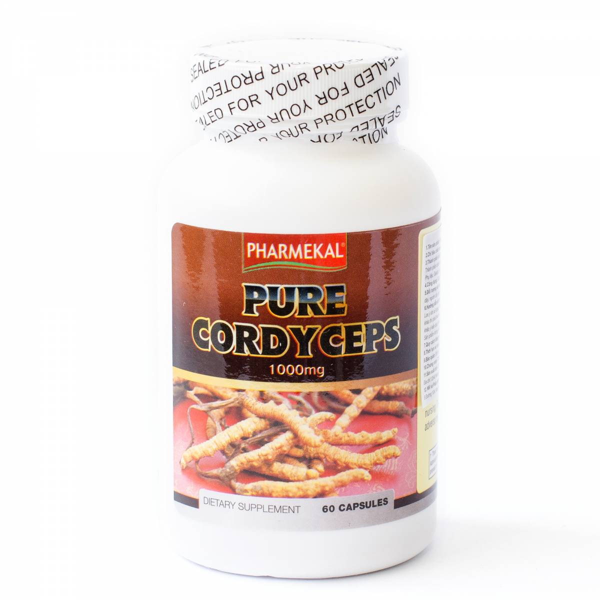 Viên uống Đông trùng hạ thảo giúp tăng cường sức đề kháng Pure Cordyceps Pharmekal (60 viên)
