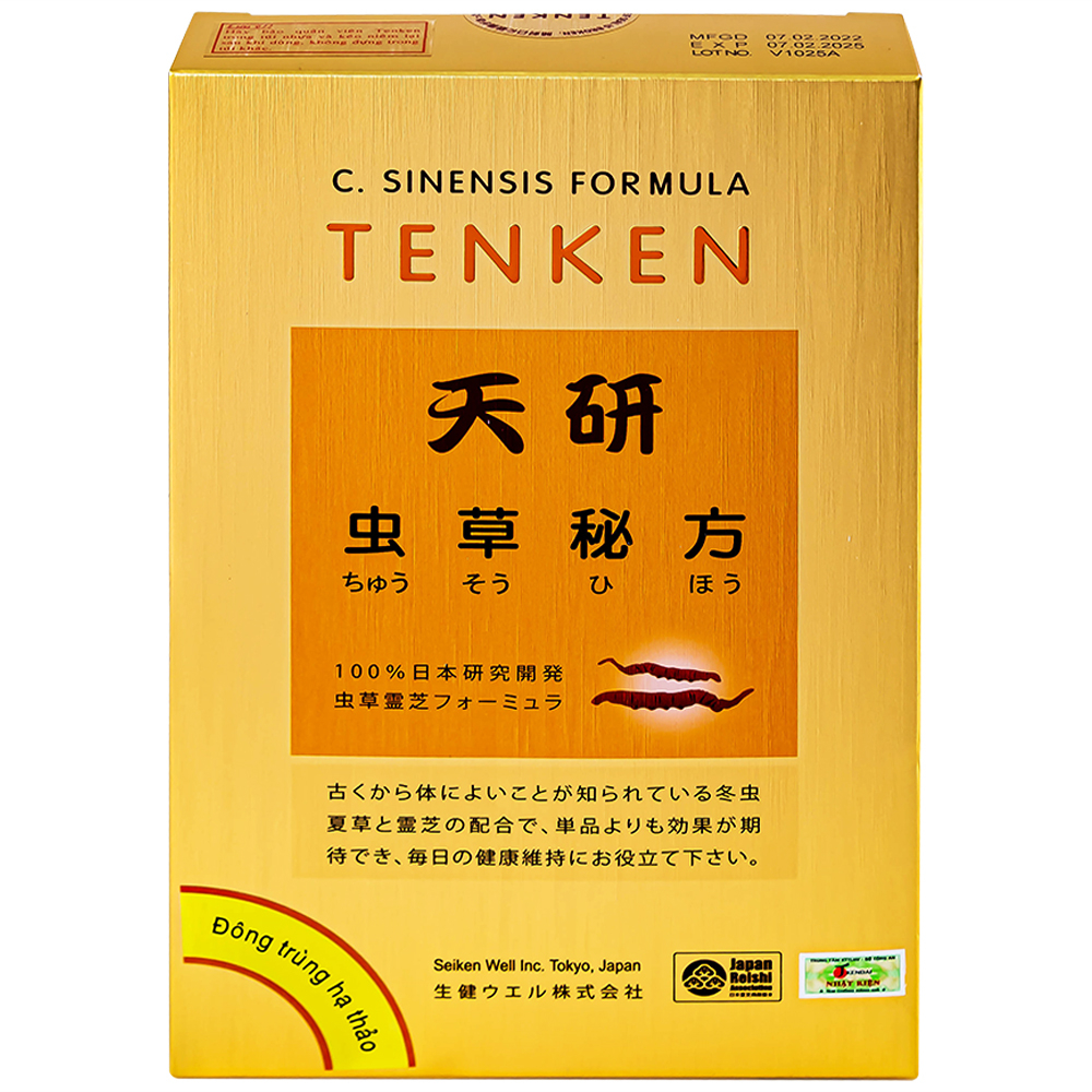 Viên hỗ trợ bồi bổ sức khỏe Đông Trùng Hạ Thảo Tenken (60 viên)