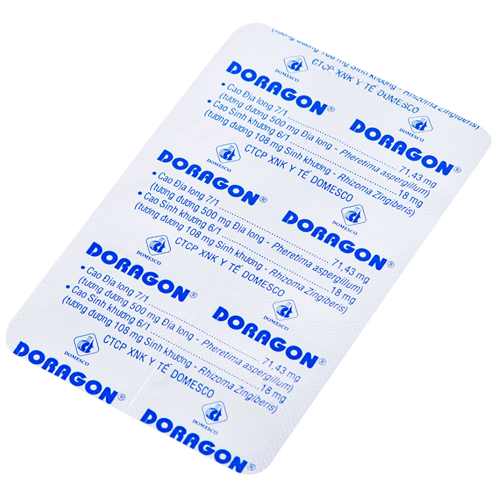 Thuốc Doragon Domesco hỗ trợ hạ men gan (10 vỉ x 10 viên)