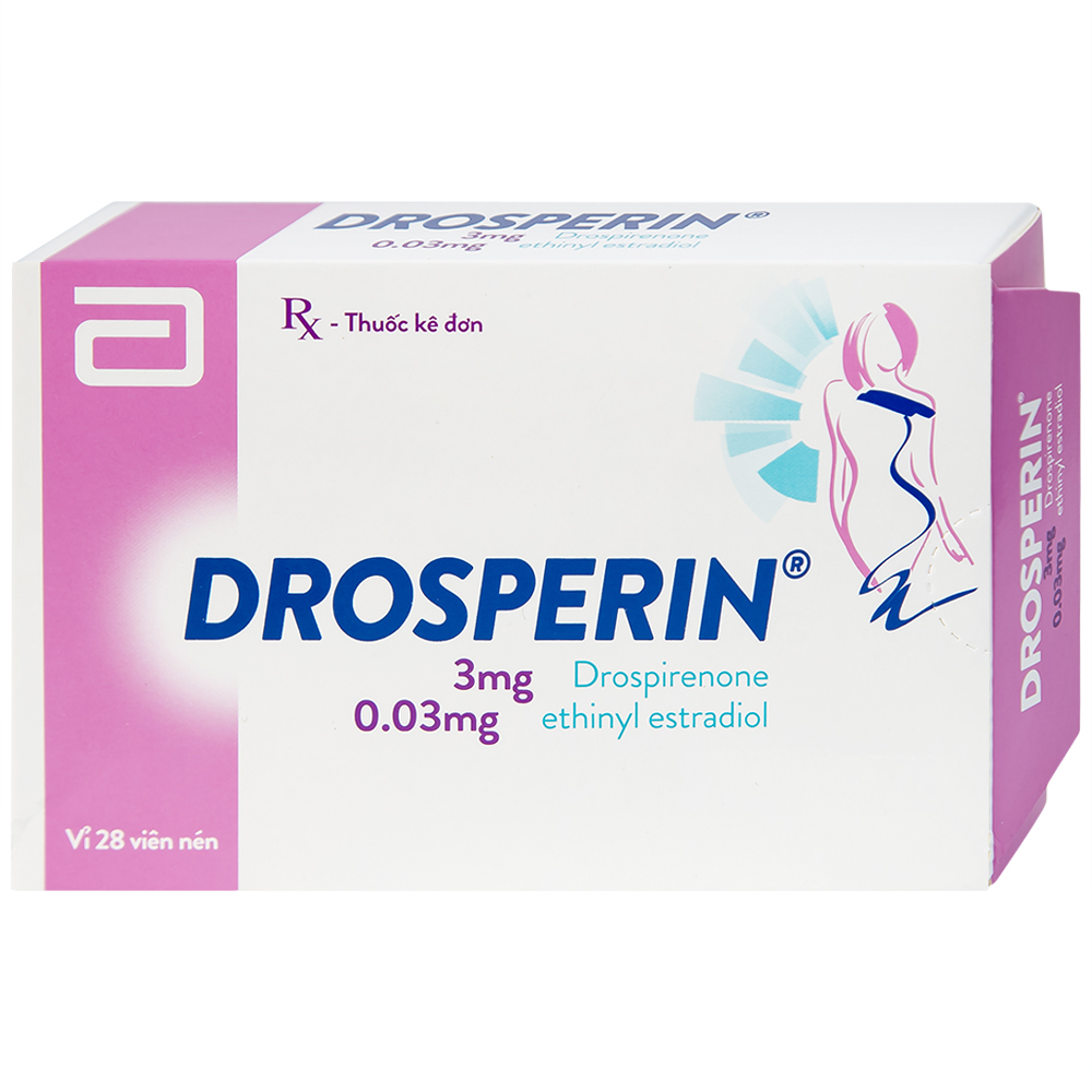 Thuốc tránh thai hằng ngày Drosperin Abbott (1 vỉ x 28 viên)