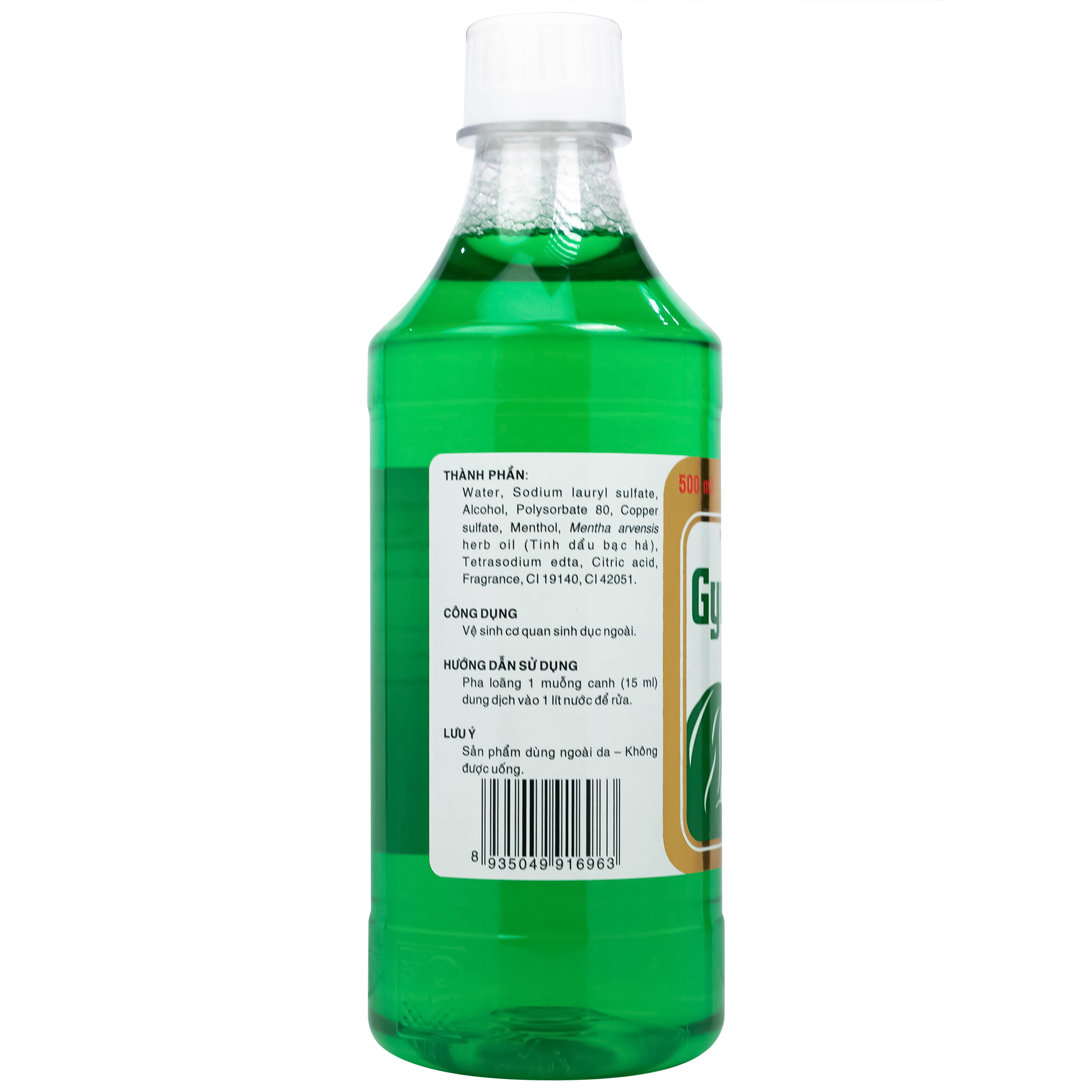Dung dịch vệ sinh phụ nữ Gynofar sạch khuẩn, giữ cân bằng pH da (500ml)