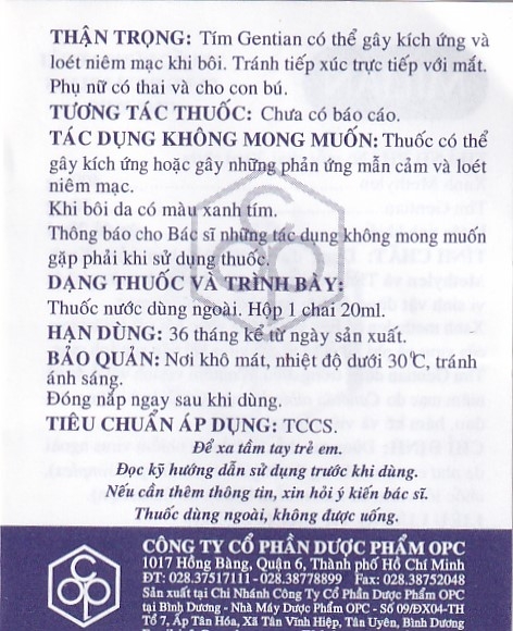 Dung dịch Milian OPC điều trị nhiễm virus ngoài da, chốc lở, viêm da mủ (20ml)