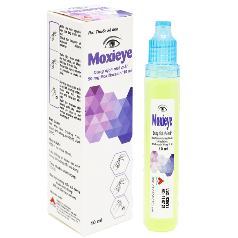 Thuốc nhỏ mắt Moxieye 10ml CPC1HN điều trị nhiễm khuẩn ở mắt 