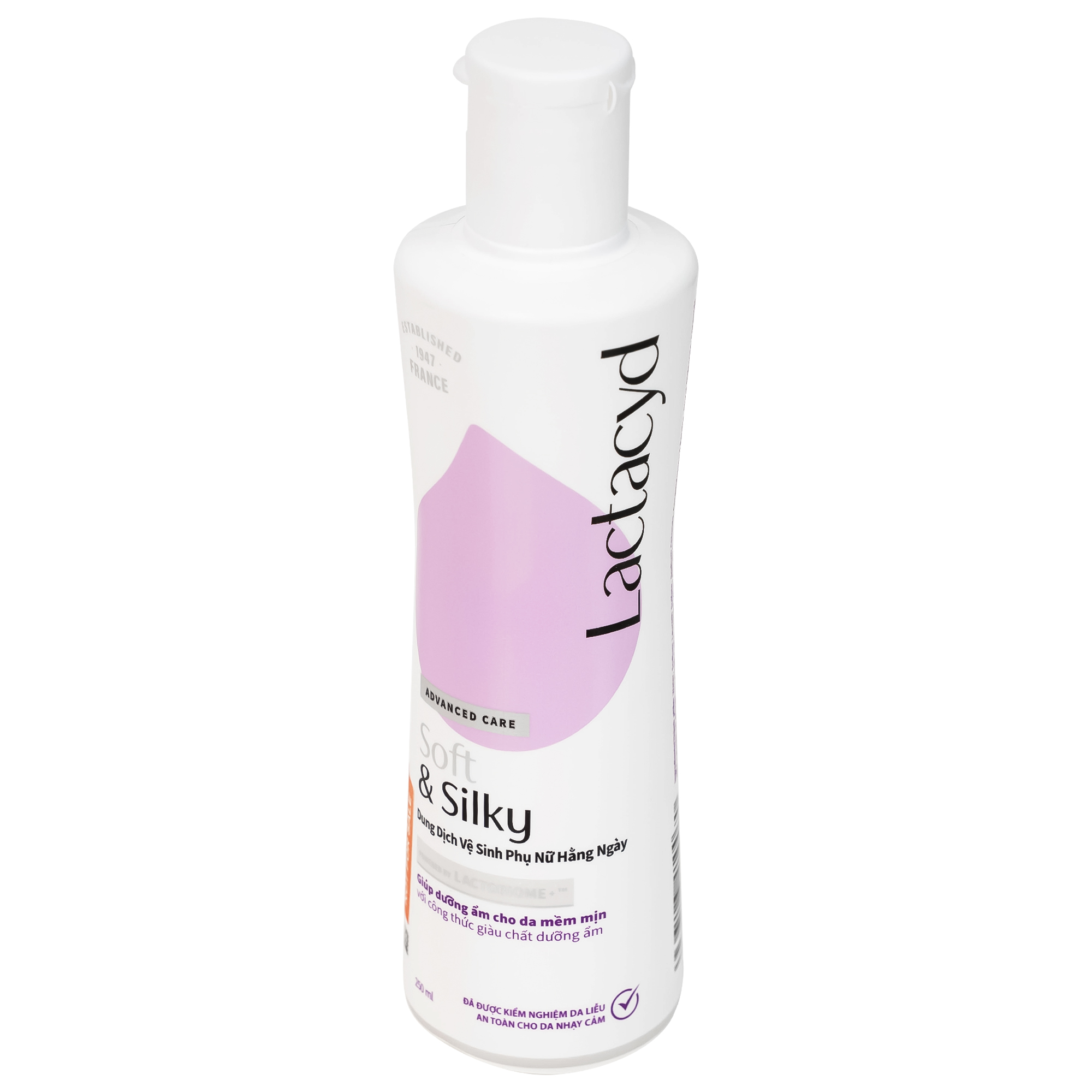 Dung dịch vệ sinh phụ nữ Lactacyd Soft and Silky làm sạch và dưỡng ẩm (250ml)