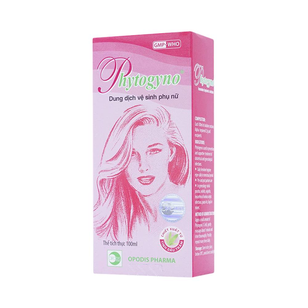 Dung dịch vệ sinh phụ nữ Phytogyno Opodis Pharma điều trị viêm nhiễm đường sinh dục (100ml)