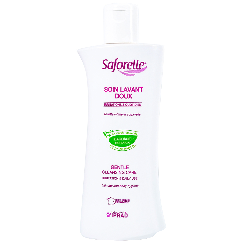 Dung dịch vệ sinh phụ nữ Saforelle Gentle Cleansing Care làm sạch dịu nhẹ, bảo vệ vùng kín (250ml)