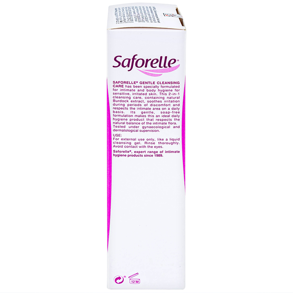 Dung dịch vệ sinh phụ nữ Saforelle Gentle Cleansing Care làm sạch dịu nhẹ, bảo vệ vùng kín (250ml)