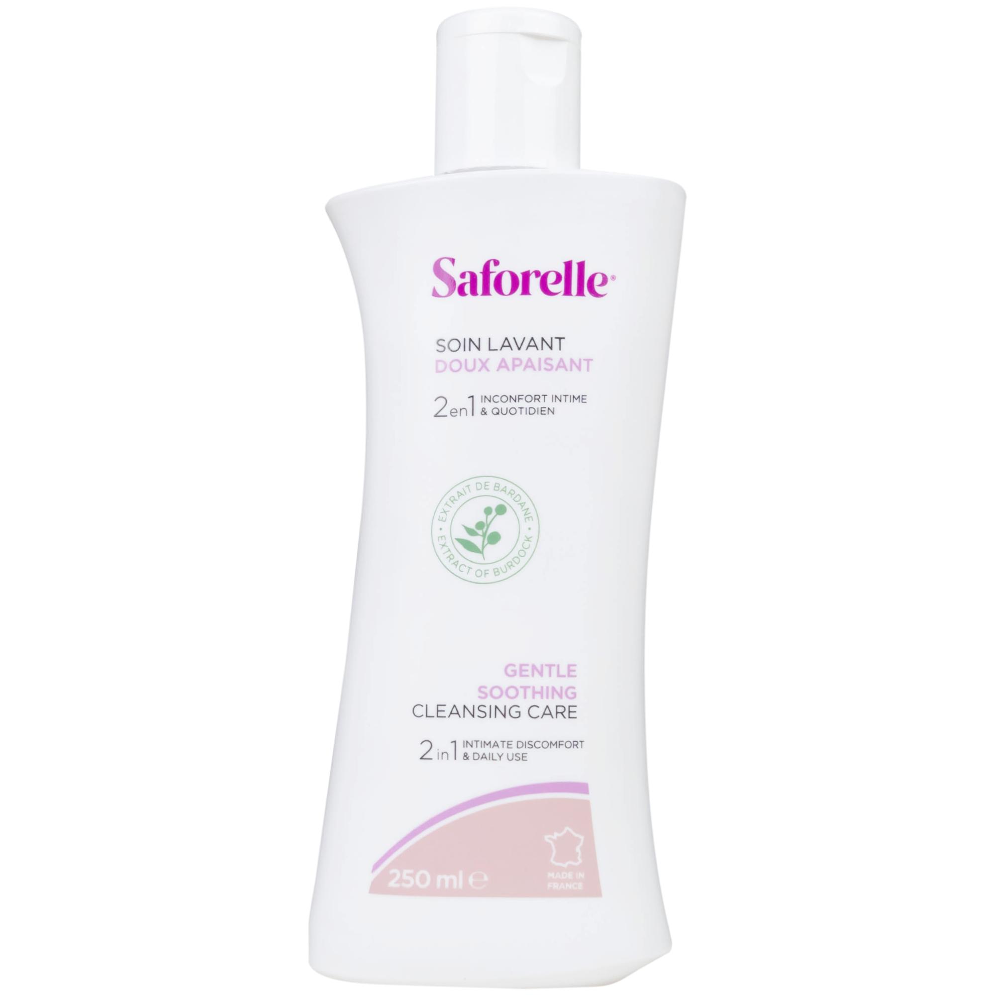 Dung dịch vệ sinh phụ nữ Saforelle Gentle Soothing Cleansing Care làm sạch dịu nhẹ, bảo vệ vùng kín (250ml)