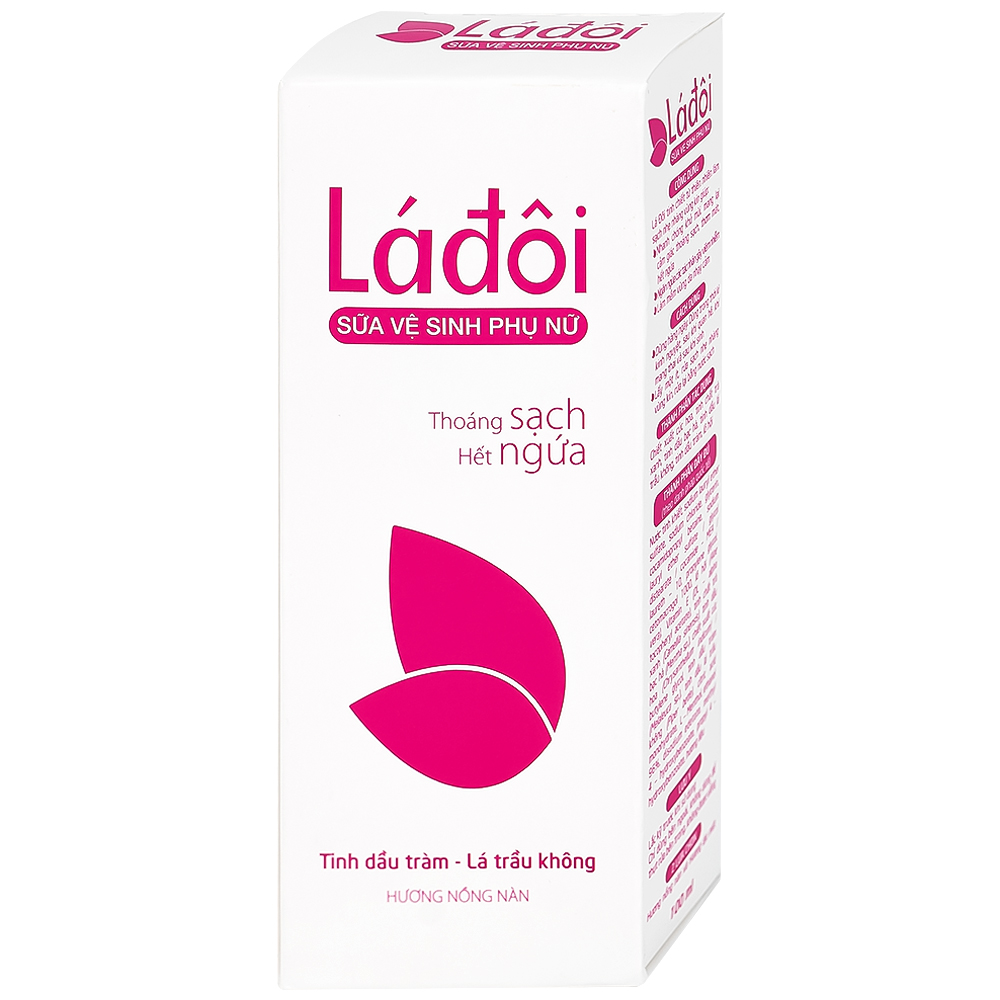 Dung dịch vệ sinh phụ nữ Shema lá đôi màu hồng giúp làm sạch, ngăn ngừa vi khuẩn (100ml)