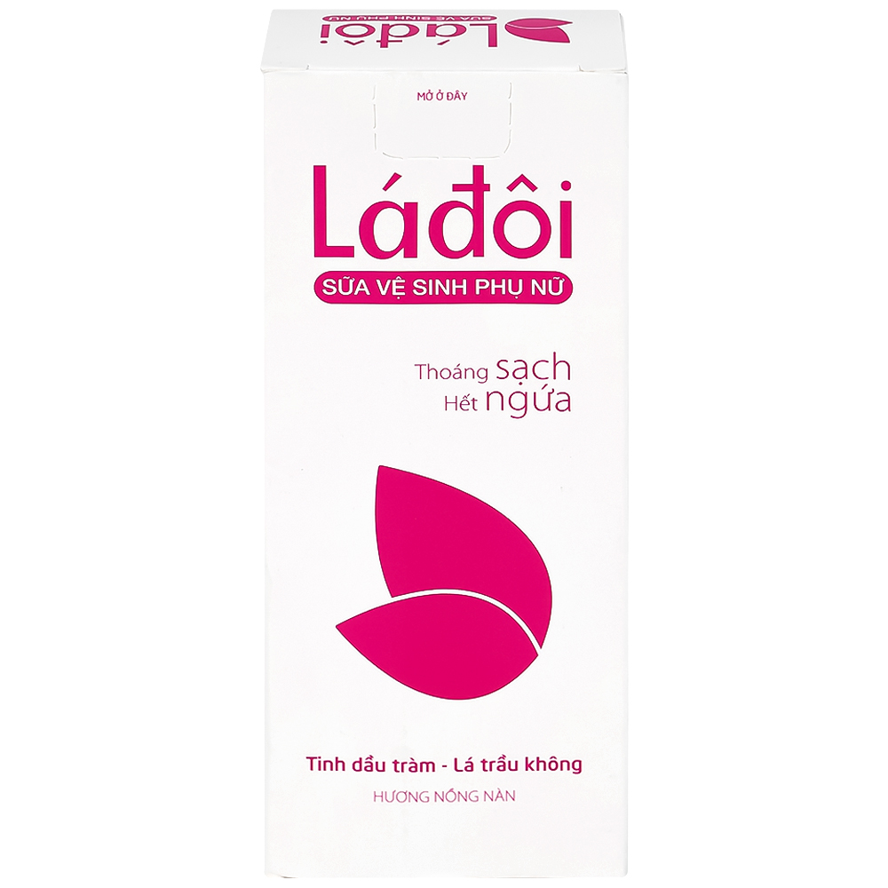 Dung dịch vệ sinh phụ nữ Shema lá đôi màu hồng giúp làm sạch, ngăn ngừa vi khuẩn (100ml)