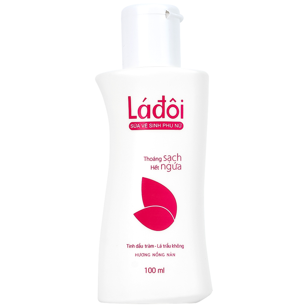 Dung dịch vệ sinh phụ nữ Shema lá đôi màu hồng giúp làm sạch, ngăn ngừa vi khuẩn (100ml)