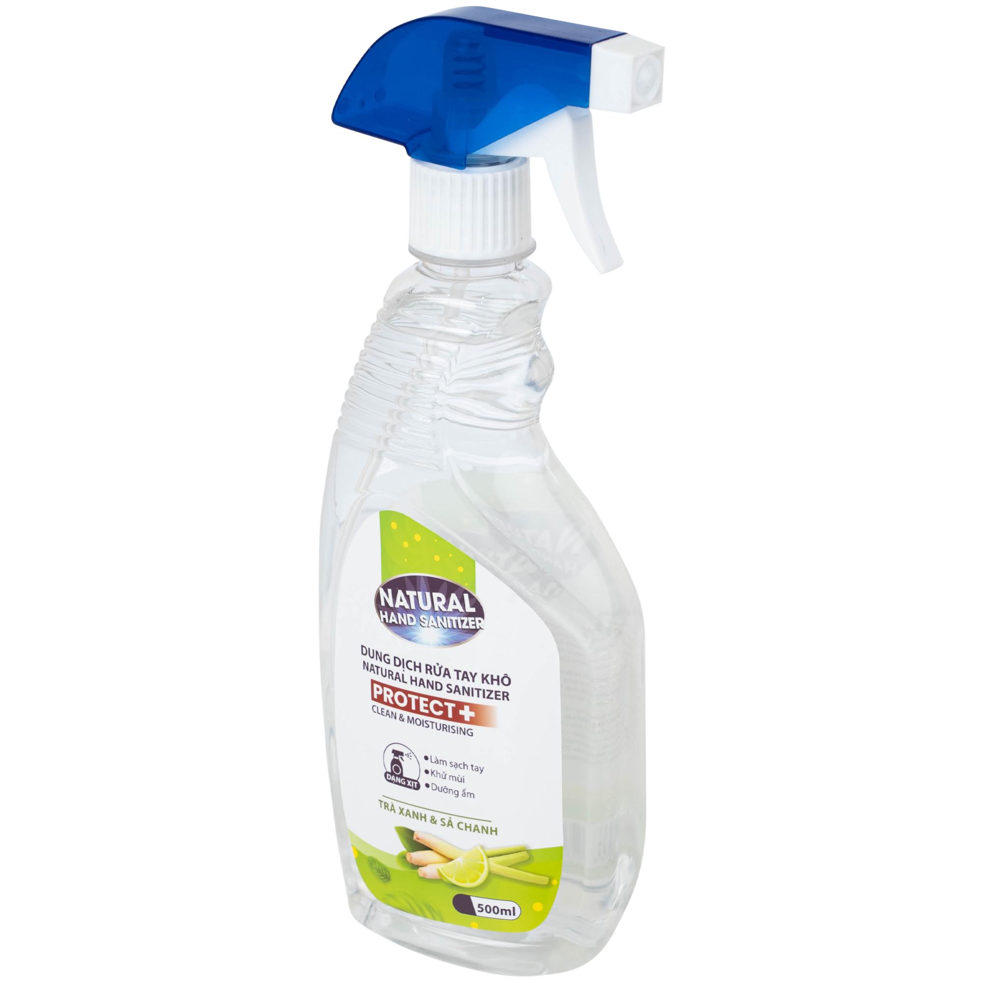 Dung dịch xịt khuẩn tay Natural Hand Sanitizer diệt khuẩn, khử mùi (500ml)