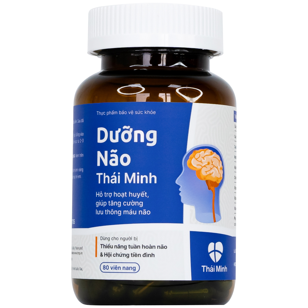 Viên tăng lưu thông máu não Dưỡng Não Thái Minh ((80 viên)