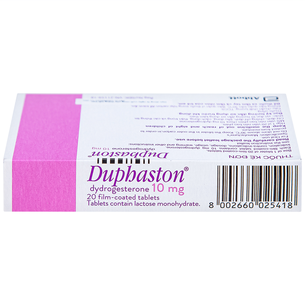 Thuốc Duphaston Abbott điều hòa kinh nguyệt, lạc nội mạc tử cung (1 vỉ x 20 viên)