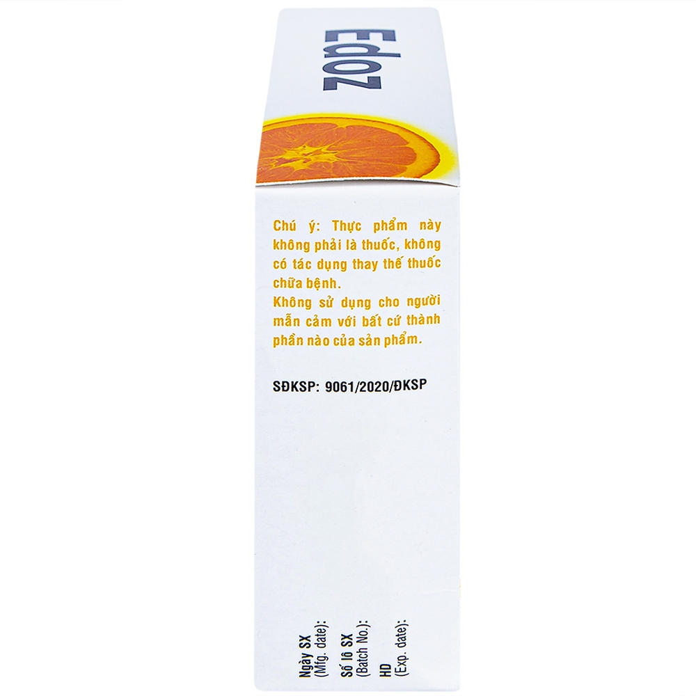 Bột sủi bọt hỗ trợ trung hòa acid dạ dày Edoz DHG (24 gói x 2g)