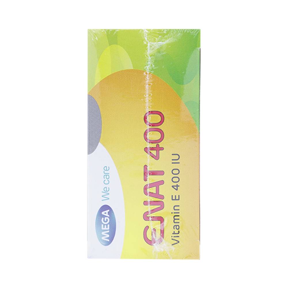 Thuốc Enat 400 MEGA We care điều trị và dự phòng tình trạng thiếu Vitamin E (3 vỉ x 10 viên)