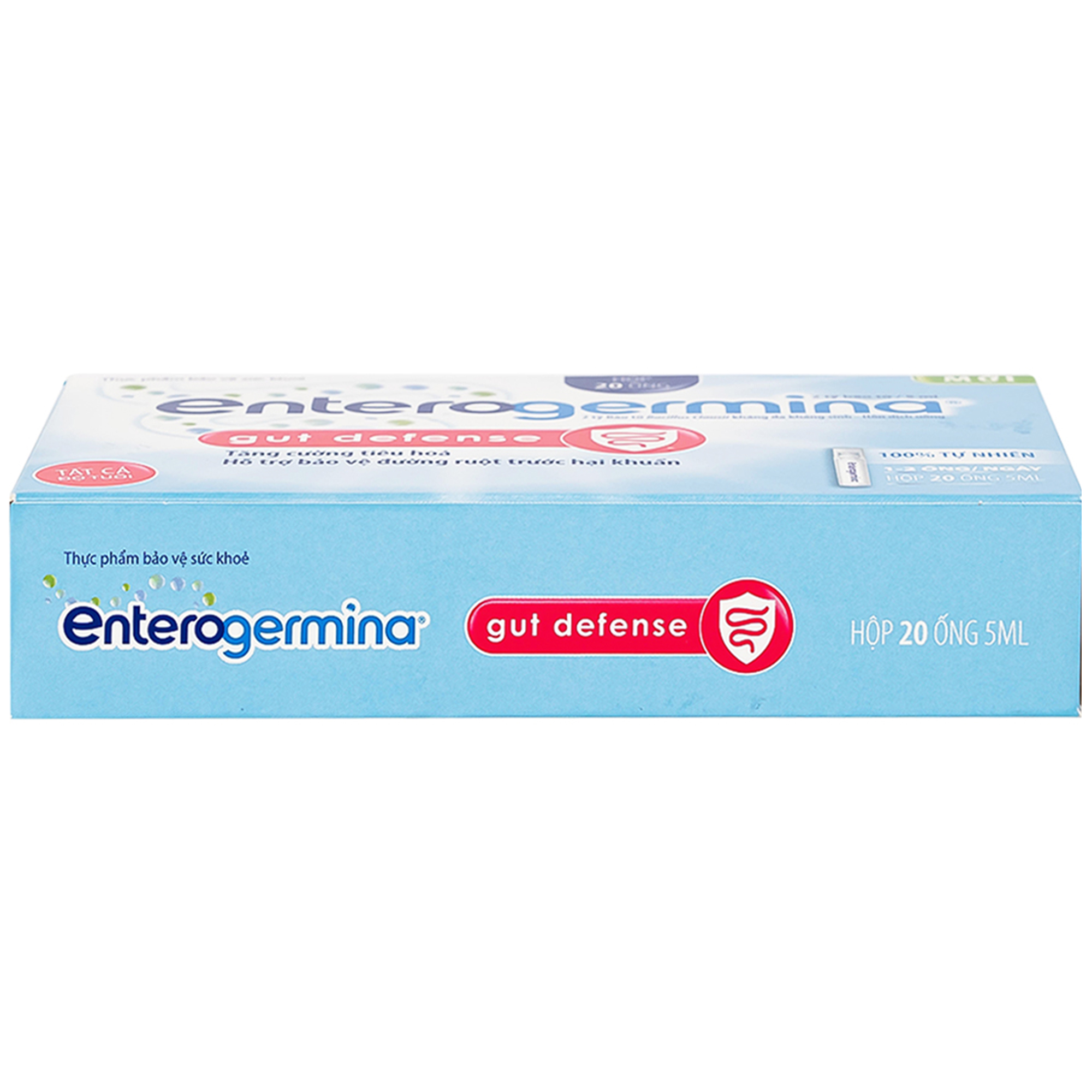 Hỗn dịch uống men vi sinh Enterogermina Gut Defense Sanofi tăng cường tiêu hóa, hỗ trợ bảo vệ đường ruột