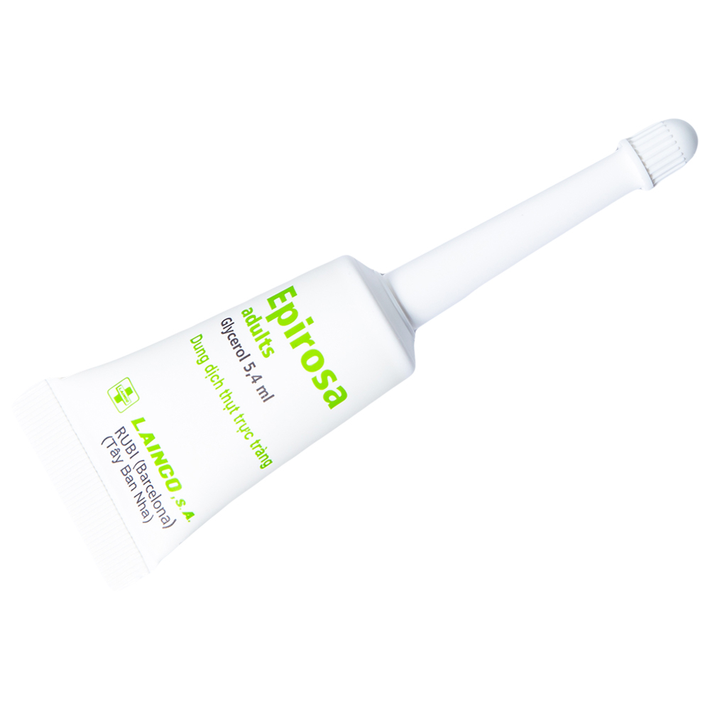 Dung dịch thụt trực tràng Epirosa Adults Lainco giảm triệu chứng táo bón (6 tuýp x 7.5ml)