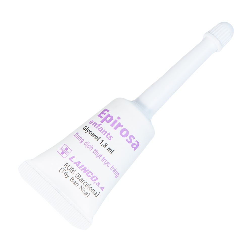 Dung dịch thụt trực tràng Epirosa Enfants Lainco giảm triệu chứng táo bón (6 tuýp x 2.5ml)