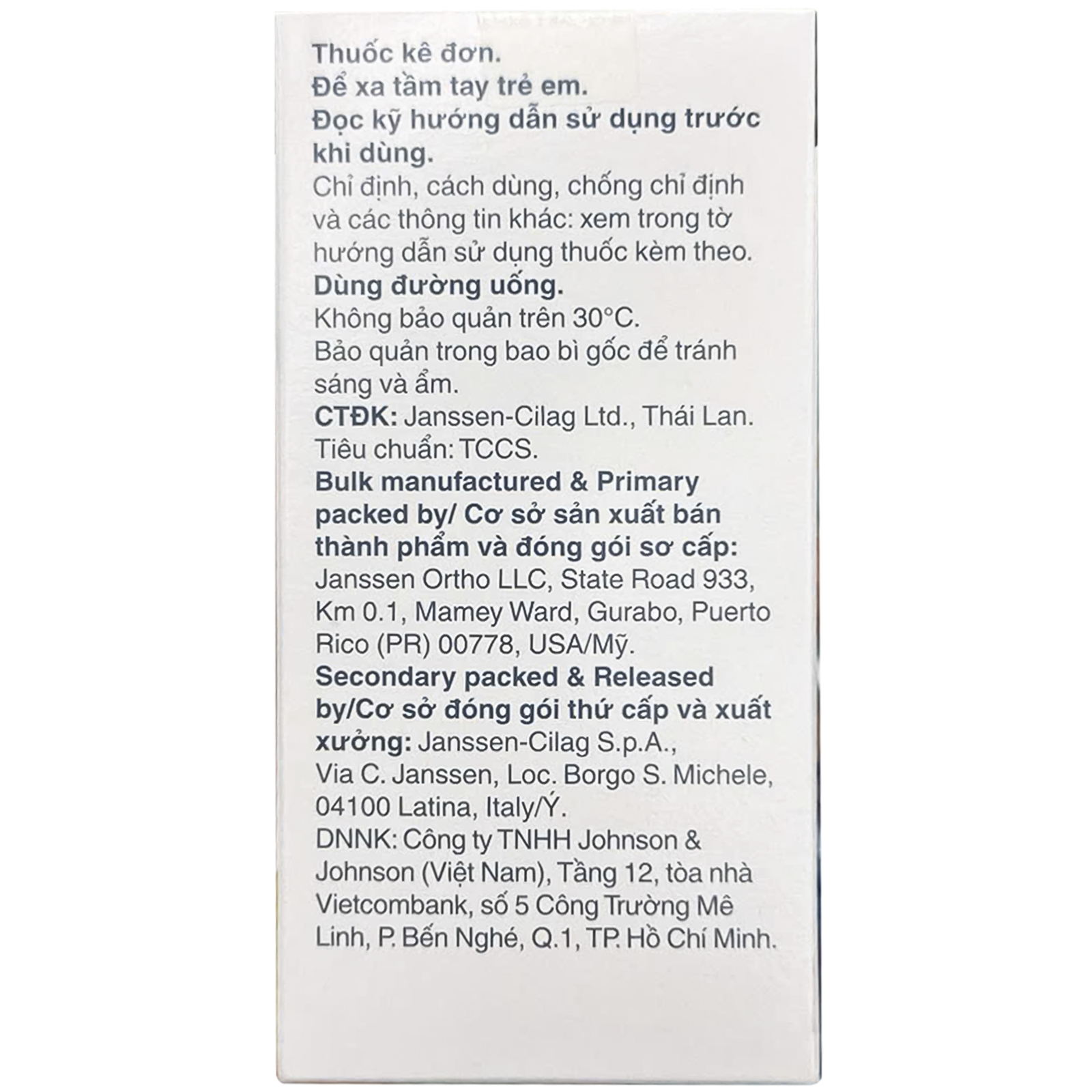 Thuốc Erleada 60mg Janssen điều trị các bệnh lý về ung thư tuyến tiền liệt (120 viên)