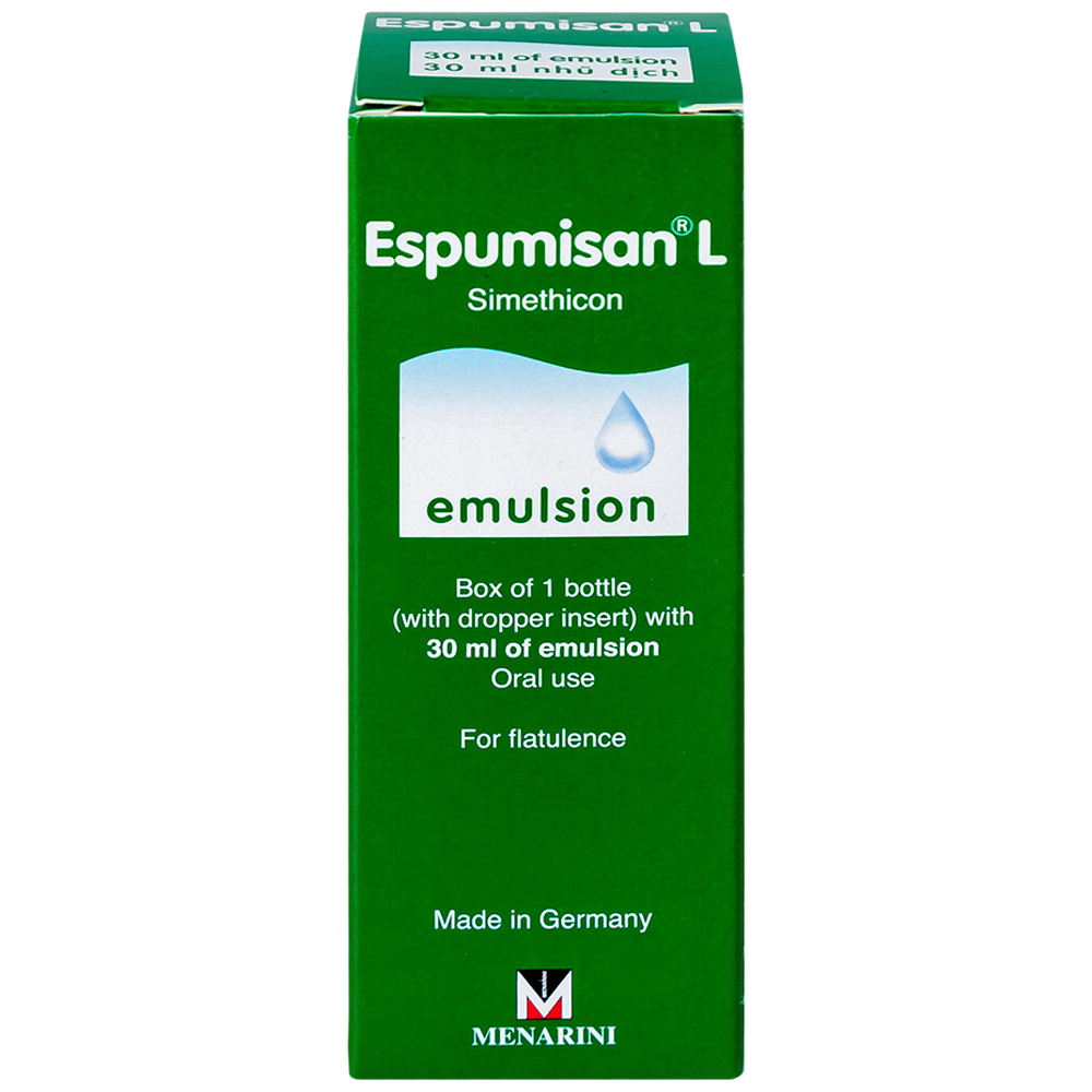 Nhũ dịch Espumisan L Menarini điều trị các triệu chứng chướng bụng, đau bụng (30ml)