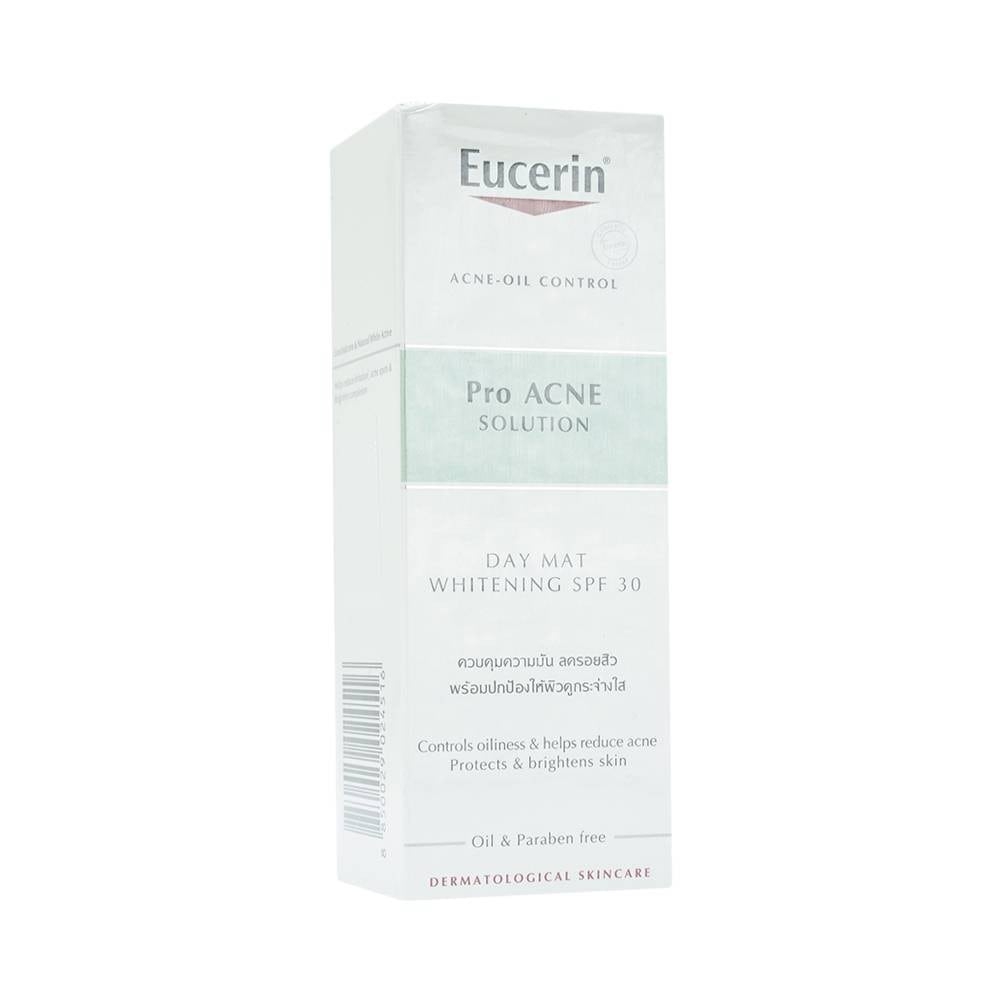 Kem dưỡng ban ngày Eucerin Pro Acne Solution Day Mat Whitening SPF30 dưỡng trắng da, ngăn ngừa mụn (50ml)