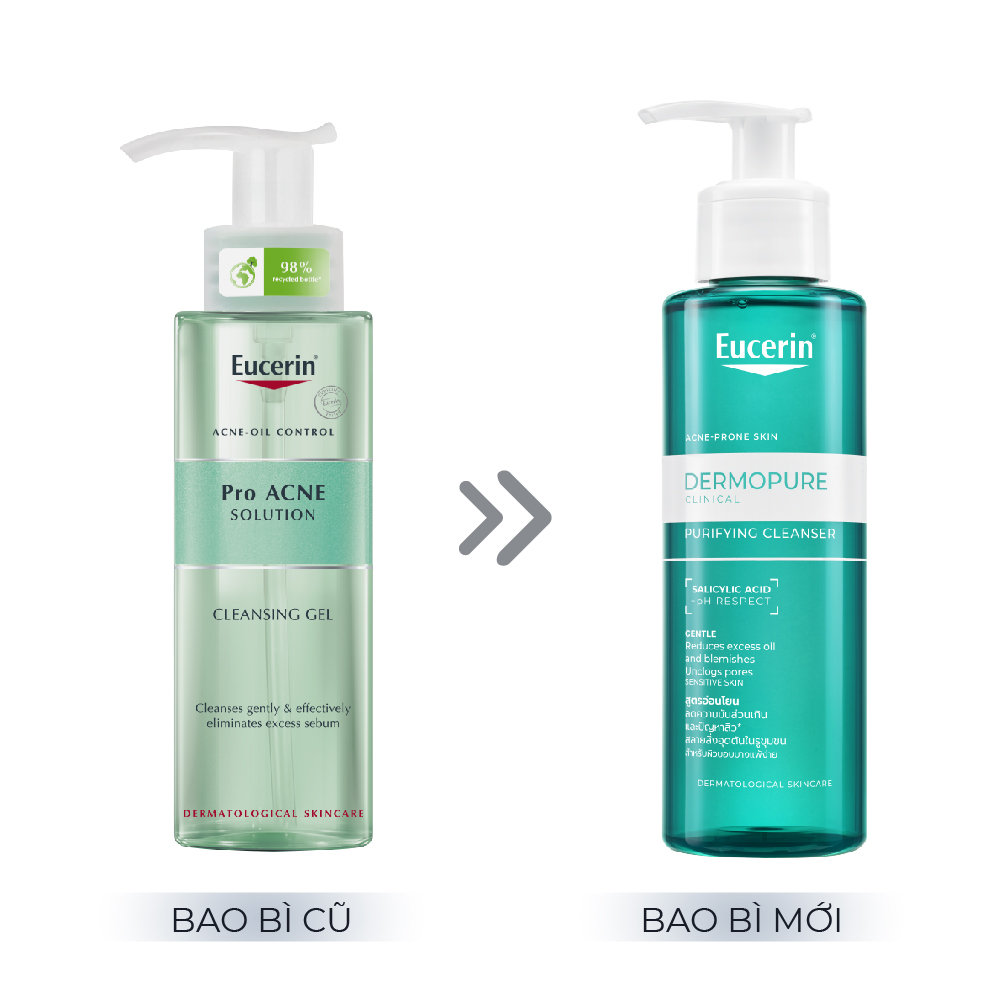 Gel rửa mặt cho da nhờn mụn Eucerin Pro Acne Cleansing (200ml)