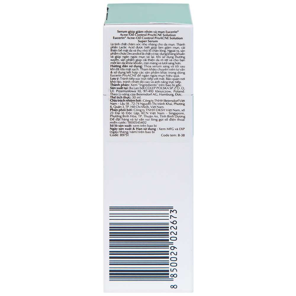 Serum Eucerin Pro Acne Solution Super giảm nhờn mụn (30ml)