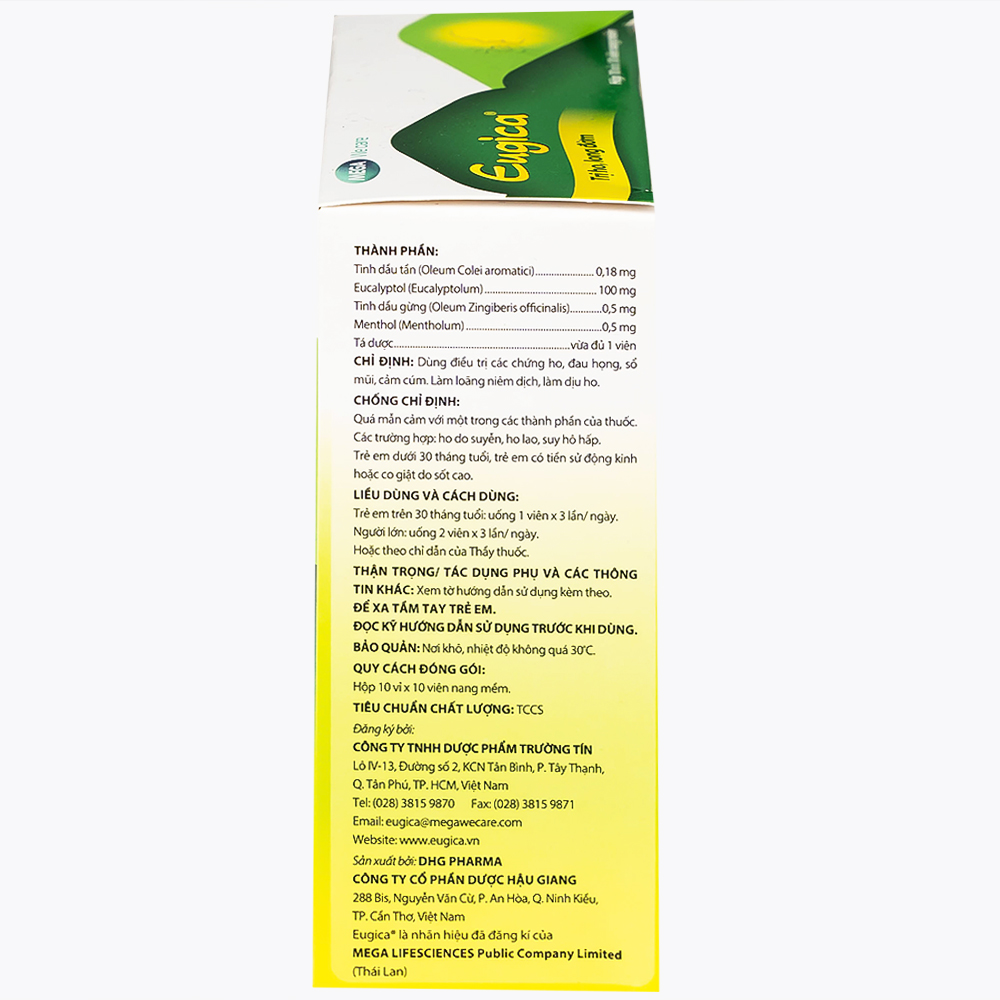 Thuốc Eugica MEGA We care điều trị ho đờm, cảm cúm, sổ mũi (10 vỉ x 10 viên)