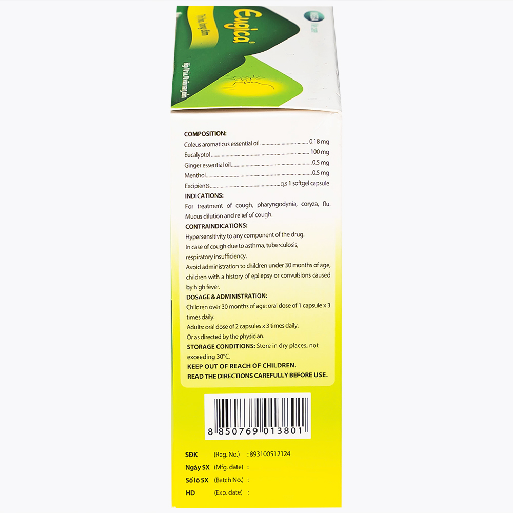 Thuốc Eugica MEGA We care điều trị ho đờm, cảm cúm, sổ mũi (10 vỉ x 10 viên)