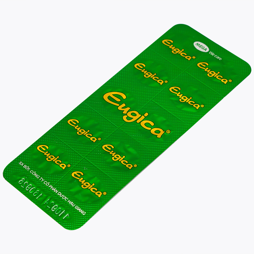 Thuốc Eugica MEGA We care điều trị ho đờm, cảm cúm, sổ mũi (10 vỉ x 10 viên)