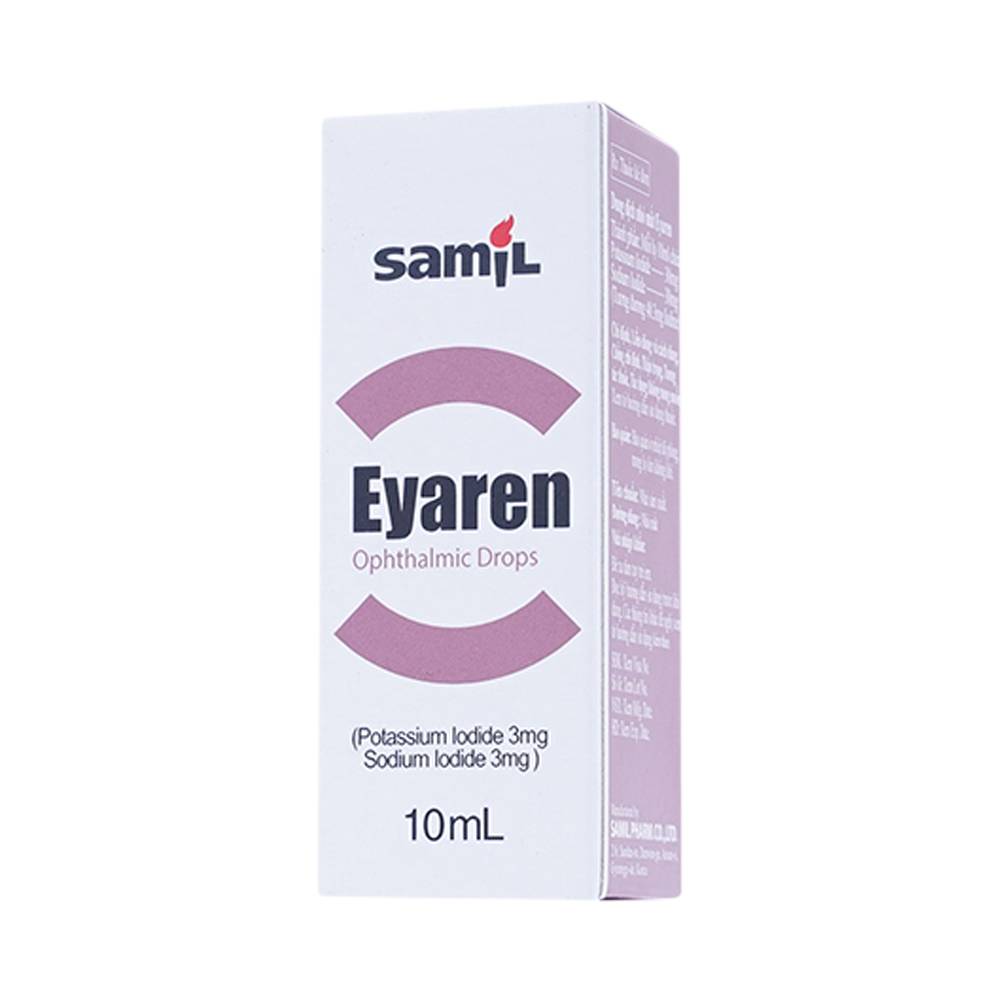 Thuốc nhỏ mắt Eyaren Samil điều trị vẩn đục, xuất huyết pha lê thể, đục thủy tinh thể (10ml)