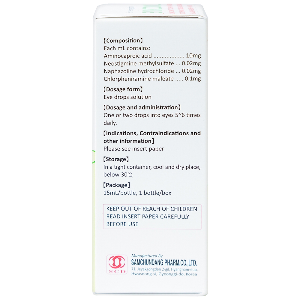 Thuốc nhỏ mắt Eyecool điều trị đỏ mắt, sung huyết kết mạc (15ml)