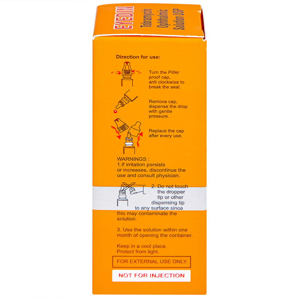 Thuốc tra mắt Eyedin Makcur điều trị nhiểm khuẩn mắt (5ml)