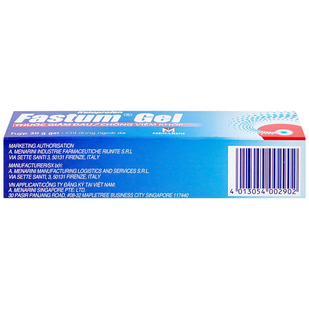 Gel Fastum Menarini giảm đau và kháng viêm cơ xương khớp (30g)