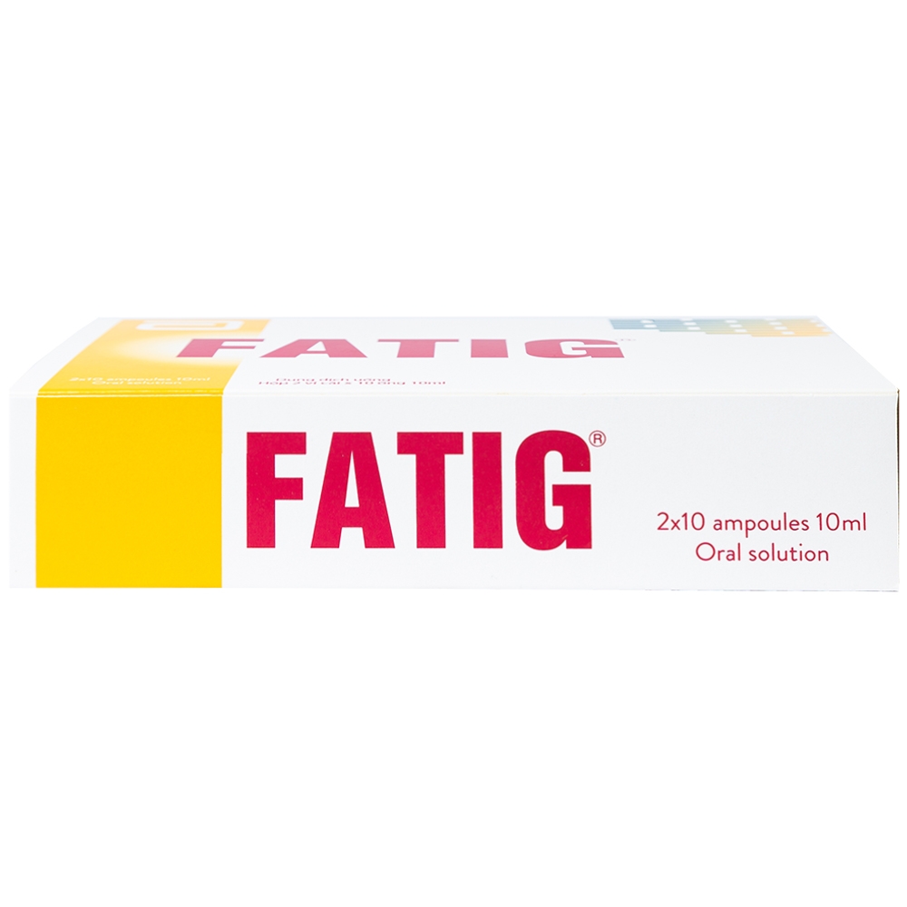 Dung dịch uống Fatig Abbott hỗ trợ điều trị suy nhược chức năng, bổ sung khoáng chất (2 vỉ x 10 ống)