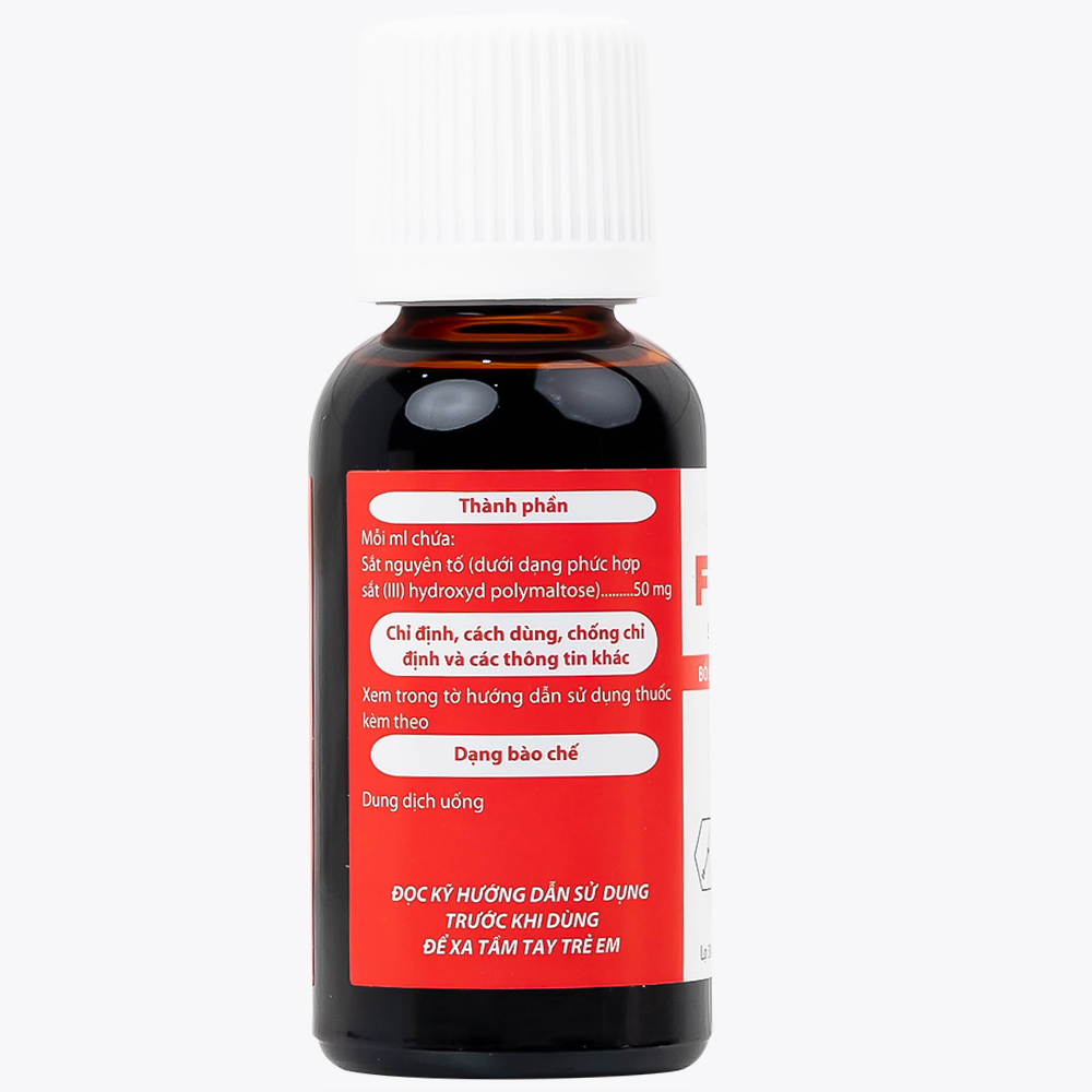 Dung dịch uống Femalto 30ml CPC1HN bổ sung sắt hữu cơ dạng lỏng