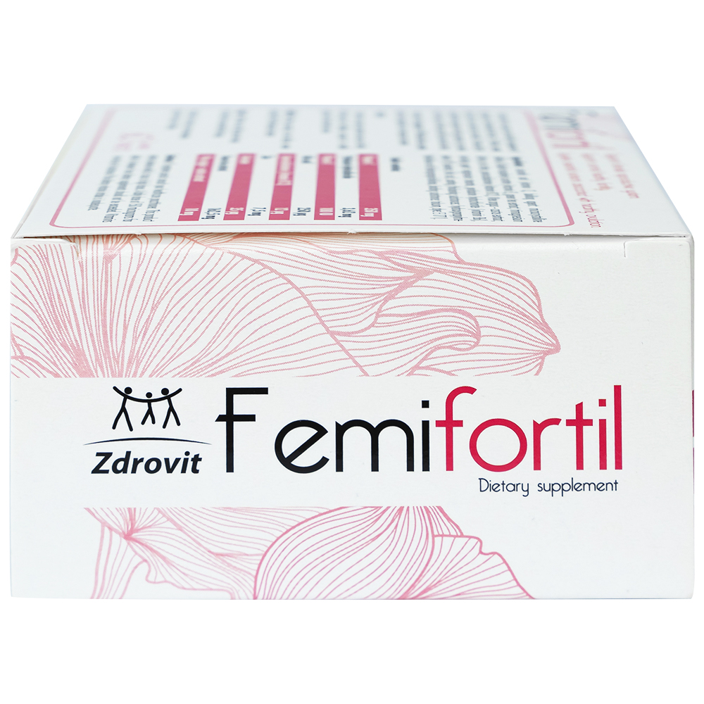 Viên bổ sung vitamin, khoáng chất cho phụ nữ mang thai Femifortil (4 vỉ x 15 viên)