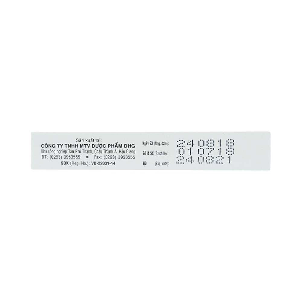 Thuốc Fenaflam DHG điều trị các tình trạng viêm đau cấp tính (2 vỉ x 10 viên)