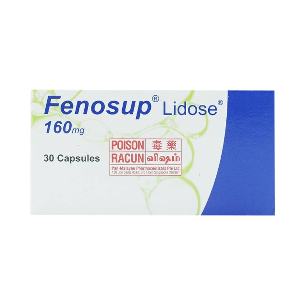 Thuốc Fenosup 160mg Hyphens điều trị cholesterol máu và triglycerid máu cao (3 vỉ x 10 viên)