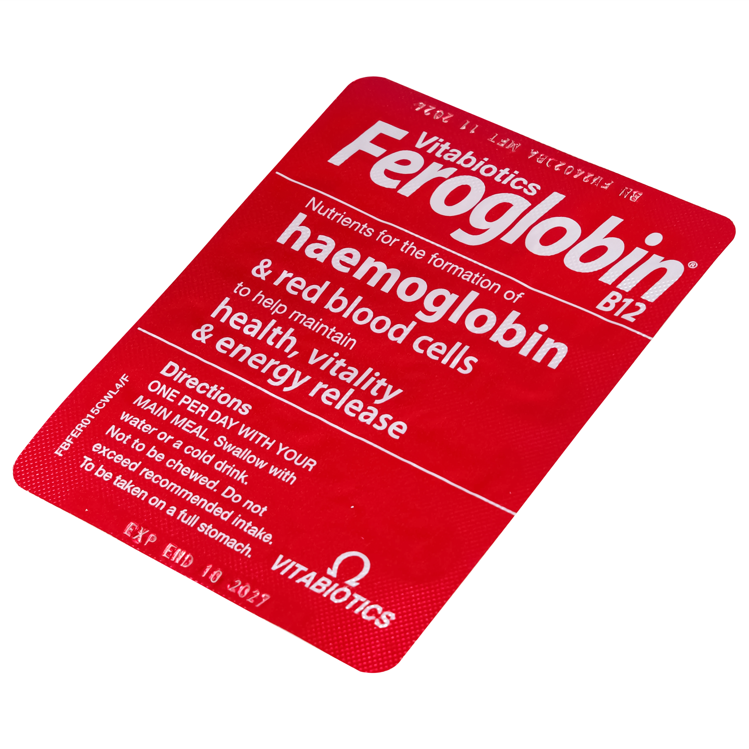 Viên uống hỗ trợ tăng khả năng tạo máu Vitabiotics Feroglobin B12 (30 viên)